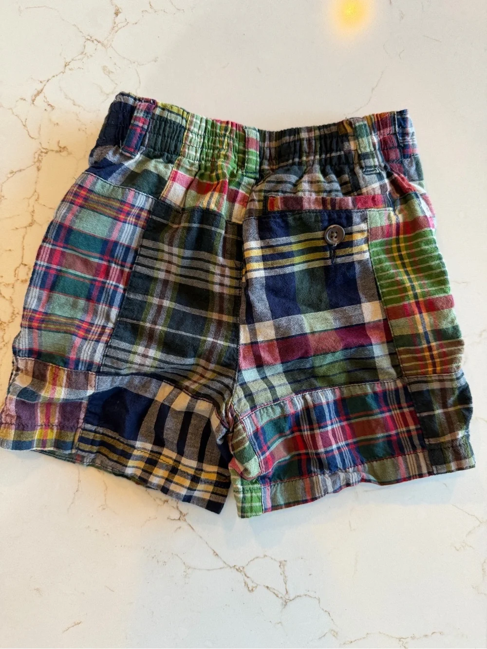 Ralph Lauren Madras Plaid Cotton Preppy Shorts / 18 month